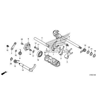 GEAR SHIFT DRUM@GEAR     SHIFT FORK