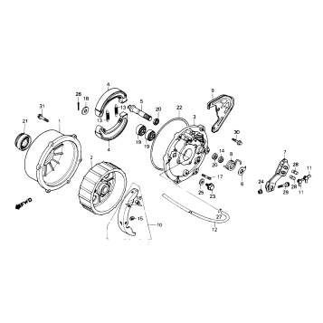 REAR BRAKE PANEL 86,87
