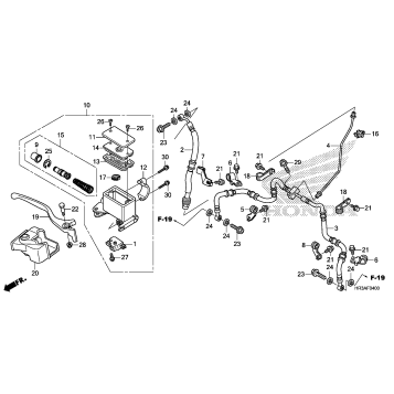 FRONT BRAKE MASTER       CYLINDER