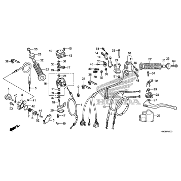 HANDLE LEVER + SWITCH + CABLE