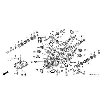 FRAME (TRX500FA/FGA'05)