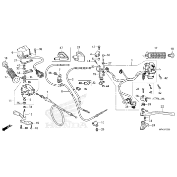 HANDLE LEVER@SWITCH@CABLE