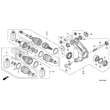 REAR KNUCKLE@REAR        DRIVESHAFT