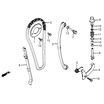 CAM CHAIN + TENSIONER
