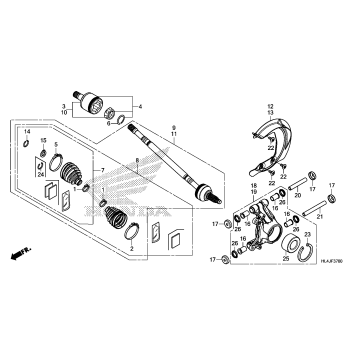 REAR KNUCKLE@REAR        DRIVESHAFT