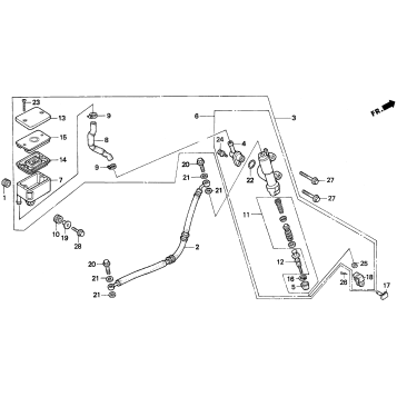 REAR BRAKE MASTER CYLINDER