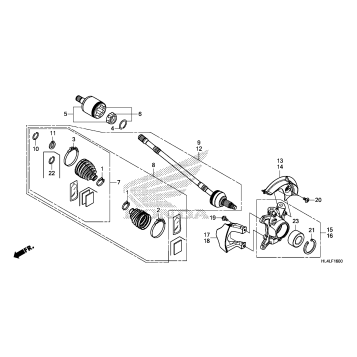 FRONT KNUCKLE@DRIVESHAFT