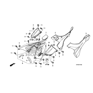 SIDE COVER + TANK COVER