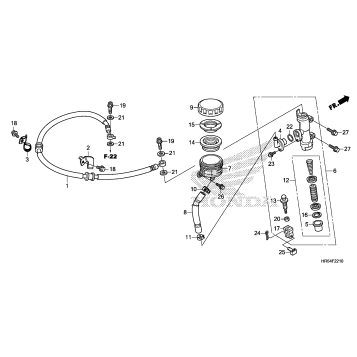 REAR BRAKE MASTER CYLINDER