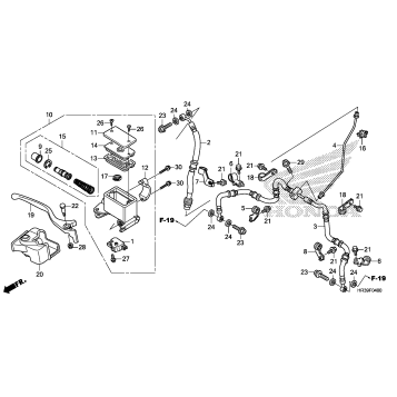 FRONT BRAKE MASTER       CYLINDER