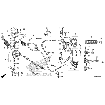 HANDLE LEVER@SWITCH@CABLE