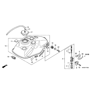 FUEL TANK (TRX300EX'01-'06)