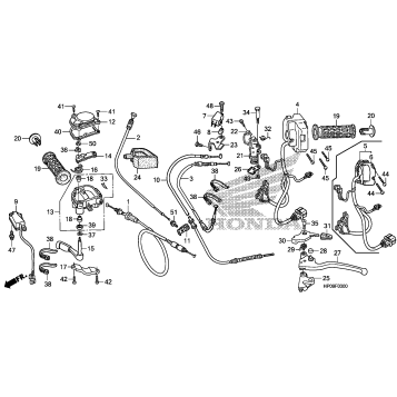 HANDLE LEVER + SWITCH + CABLE