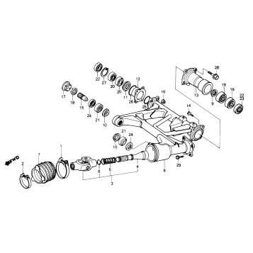 SWINGARM + PROPELLER SHAFT 85