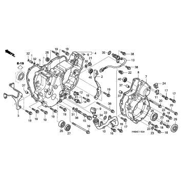 REAR CRANKCASE COVER