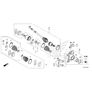 FRONT KNUCKLE@DRIVESHAFT