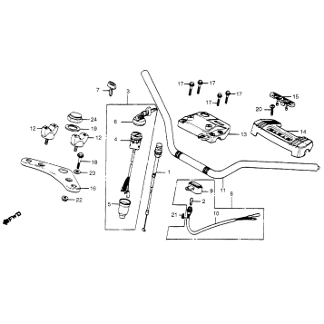 HANDLEBAR + TOP BRIDGE