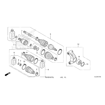 REAR KNUCKLE@REAR        DRIVESHAFT