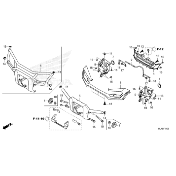 FRONT GRILLE@FRONT BUMPER