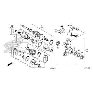 FRONT KNUCKLE@DRIVESHAFT