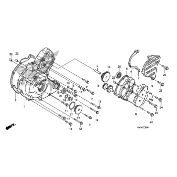 LEFT CRANKCASE COVER