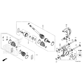 REAR KNUCKLE@REAR        DRIVESHAFT