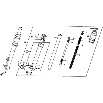 185S/200FRONT SHOCK ABSORBER ASSY 83
