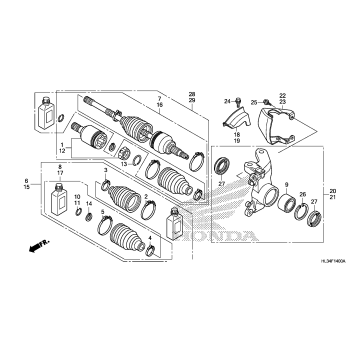 FRONT KNUCKLE@DRIVESHAFT