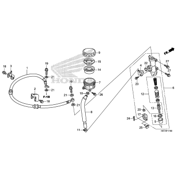 REAR BRAKE MASTER CYLINDER