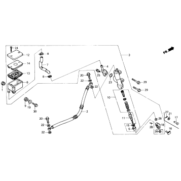 REAR BRAKE MASTER CYLINDER