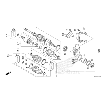 FRONT KNUCKLE@DRIVESHAFT