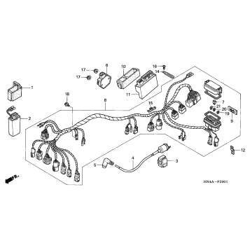 WIRE HARNESS (TRX350TE/FE)