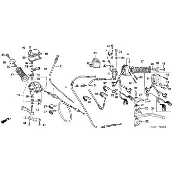 HANDLE LEVERS + SWITCHES + CABLES