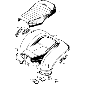 SEAT + FRAME COVER K-K1