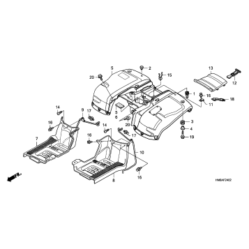 REAR FENDER (TM/TE '05)