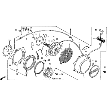 185S/200RECOIL STARTER 82-83