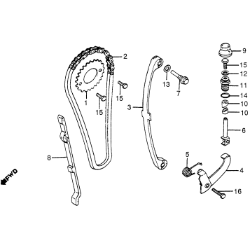 CAM CHAIN + TENSIONER