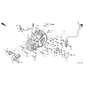 REAR CRANKCASE COVER