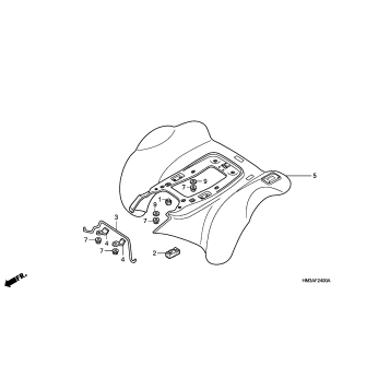 REAR FENDER (TRX300EX'01-'06)