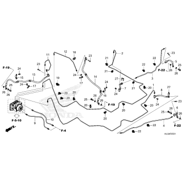 BRAKE PIPE@BRAKE HOSE    (2)