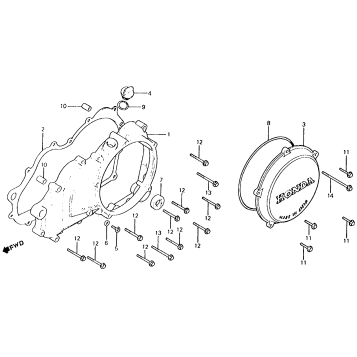LEFT CRANKCASE COVER