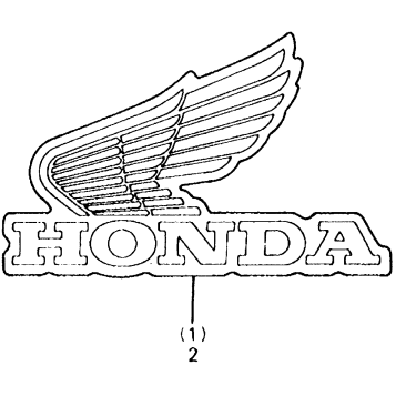 FUEL TANK LABEL 83-84