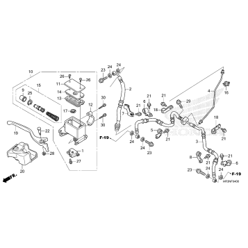 FRONT BRAKE MASTER       CYLINDER