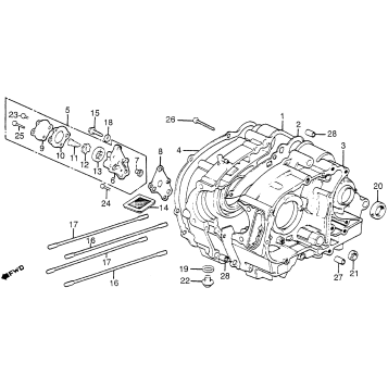 CRANKCASE + OIL PUMP