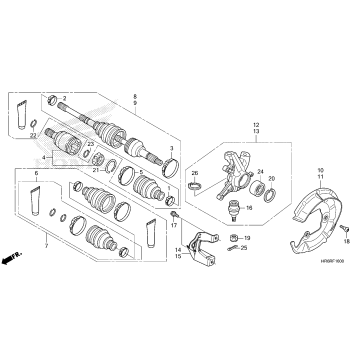 FRONT KNUCKLE@FRONT DRIVE SHAFT