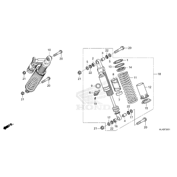REAR SHOCK ABSORBER (2)