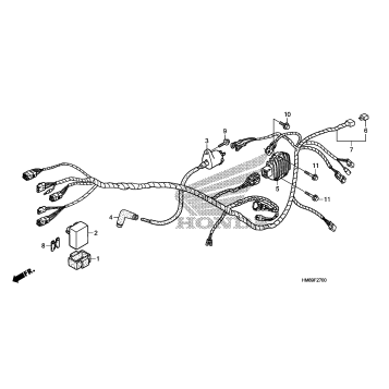 WIRE HARNESS (TRX250TM)