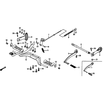STEP + GEARSHIFT PEDAL + BRAKE PEDAL