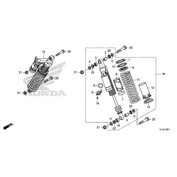 REAR SHOCK ABSORBER (2)