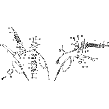 185/S/20CONTROL LEVERS + CABLES + SWITCHES 82